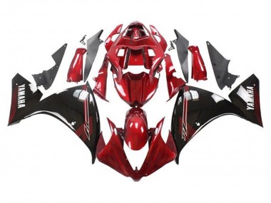 Best 2009-2011 Yamaha YZF 1000 R1 Motorcycle Fairings - Red Glossy Black UK