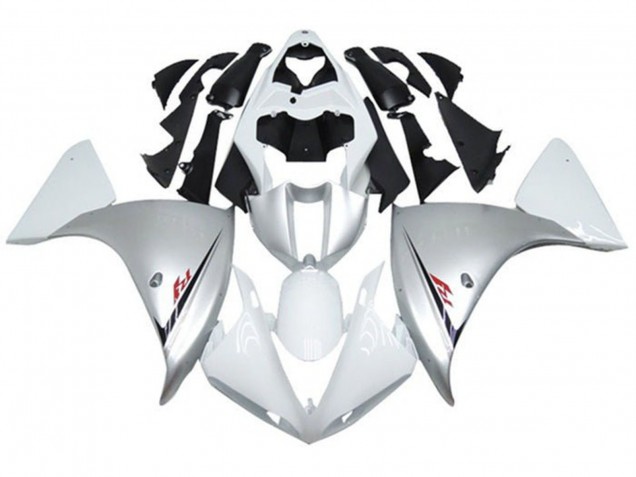 2009-2011 Yamaha YZF 1000 R1 Motorcycle Fairings - White Silver Black UK