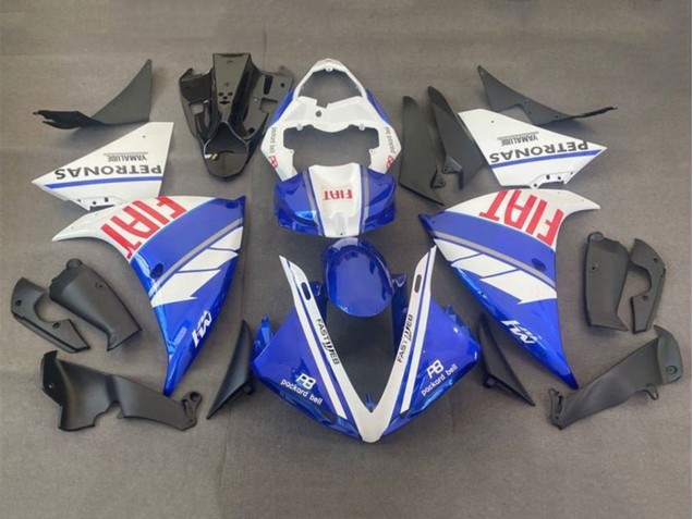 2012-2014 Yamaha YZF 1000 R1 Motorcycle Fairings - White Blue Red Fiat UK