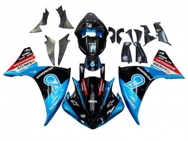 2012-2014 Yamaha YZF 1000 R1 Motorcycle Fairings - Glossy Black Blue White Red Petronas ENEOS Barracuda UK
