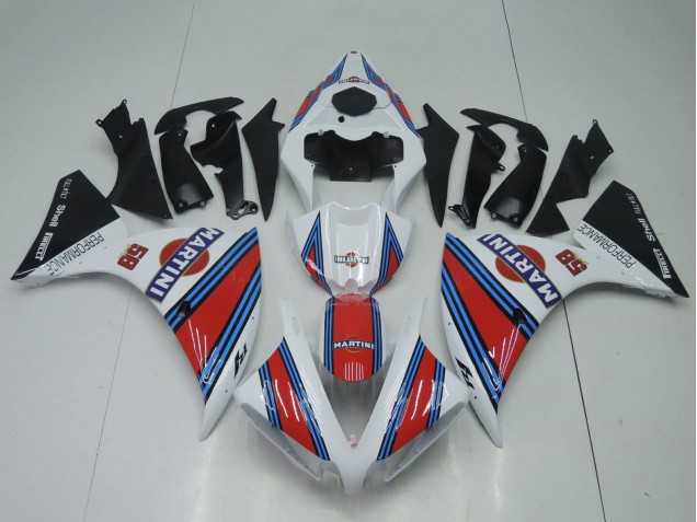 2012-2014 Yamaha YZF 1000 R1 Motorcycle Fairings - White Red Blue Black Martini UK