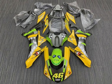 Best 2015-2019 Yamaha YZF 1000 R1 Motorcycle Fairings - Yellow Green Shark 46 UK