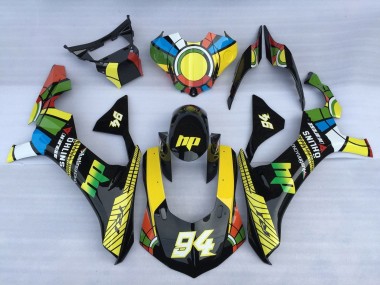 Best 2015-2019 Yamaha YZF 1000 R1 Motorcycle Fairings - White Blue Green Yellow Red Color Wheel 94 UK