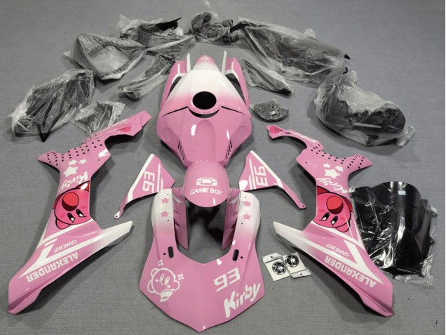 2020-2025 Yamaha YZF 1000 R1 Motorcycle Fairings - Pink White Kirby UK