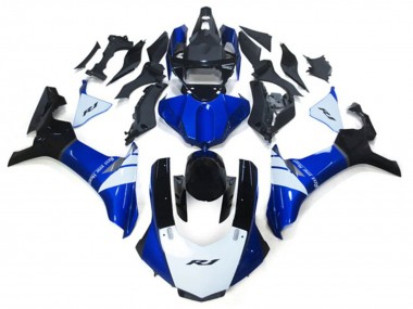 Best 2020-2025 Yamaha YZF 1000 R1 Motorcycle Fairing Kits - White Blue Glossy Black UK