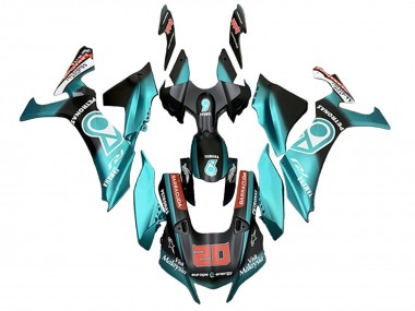 Best 2020-2025 Yamaha YZF 1000 R1 Motorcycle Fairings - Turquoise Blue Matte Black Petronas UK
