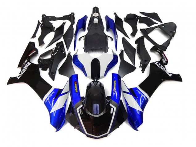 2020-2025 Yamaha YZF 1000 R1 Motorcycle Fairings - Blue White Black Akropovic UK