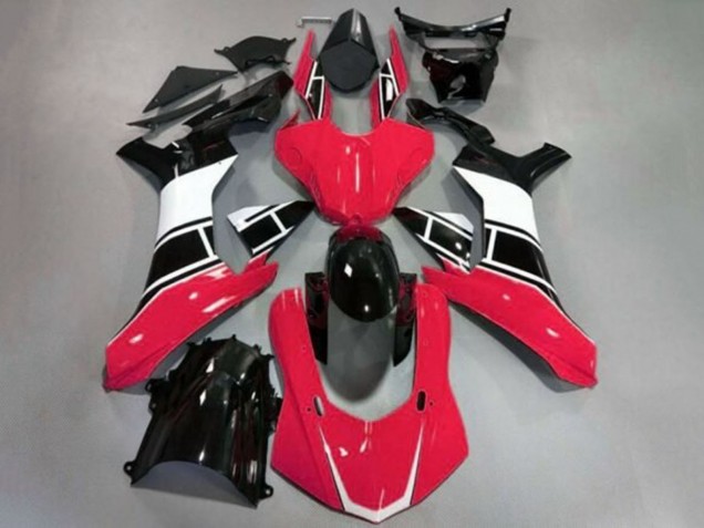 2020-2025 Yamaha YZF 1000 R1 Motorcycle Fairings - Red White Glossy Black UK