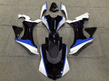 Best 2020-2025 Yamaha YZF 1000 R1 Motorcycle Fairings - White Blue Glossy Black UK