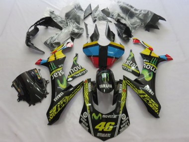 Best 2020-2025 Yamaha YZF 1000 R1 Motorcycle Fairings - Yellow Blue Red Black Green MoviStar Monster Semakin Didepan UK