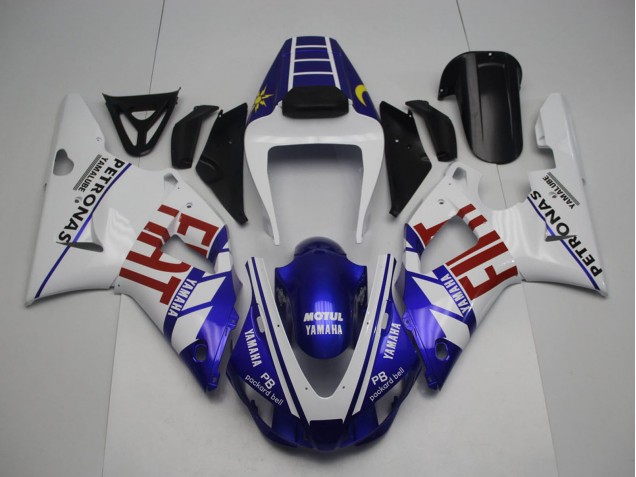 1998-1999 Yamaha YZF 1000 R1 Motorcycle Fairings - White Blue Red Yellow Fiat Petronas Motul UK