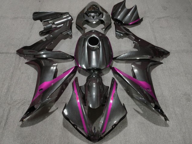 2004-2006 Yamaha YZF 1000 R1 Motorcycle Fairings - Carbon Fiber Style Pink UK