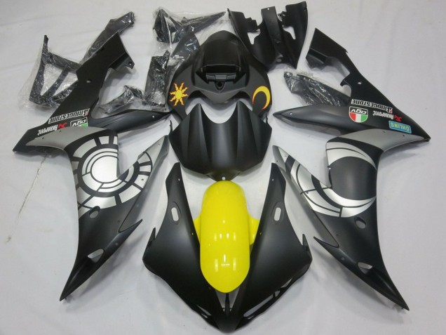 2004-2006 Yamaha YZF 1000 R1 Motorcycle Fairings - Matte Black Silver Yellow UK