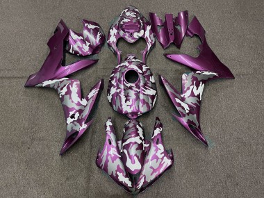 Best 2004-2006 Yamaha YZF 1000 R1 Motorcycle Fairings - Light Purple White Grey Camouflage UK
