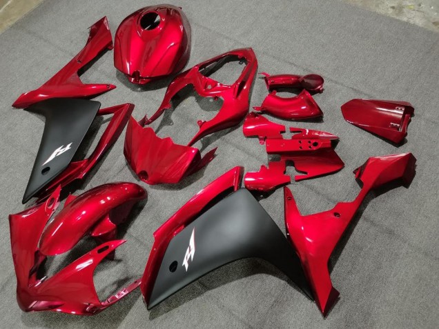 2004-2006 Yamaha YZF 1000 R1 Motorcycle Fairings - Red Matte Black UK