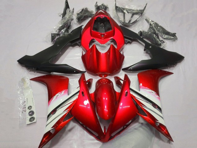 2004-2006 Yamaha YZF 1000 R1 Motorcycle Fairings - Red White Matte Black UK