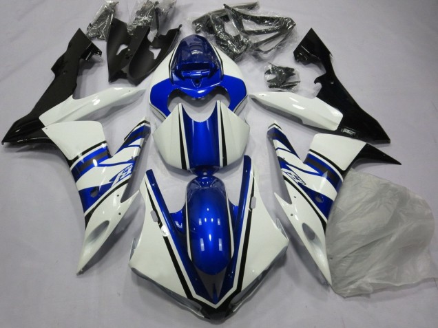 2004-2006 Yamaha YZF 1000 R1 Motorcycle Fairing - White Blue Black UK