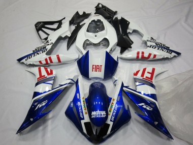 Best 2004-2006 Yamaha YZF 1000 R1 Motorcycle Fairings - White Blue Red Fiat UK