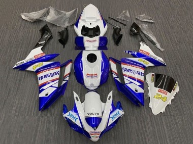 Best 2007-2008 Yamaha YZF 1000 R1 Motorcycle Fairings - White Blue Red Volvo Fimer Sterilgarda UK