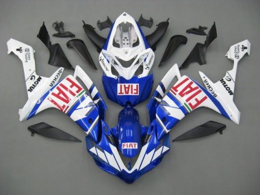 Best 2007-2008 Yamaha YZF 1000 R1 Motorcycle Fairings - White Blue Red Fiat UK