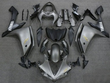 Best 2007-2008 Yamaha YZF 1000 R1 Motorcycle Fairings - Dark Silver Matte Black UK