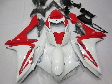 Best 2007-2008 Yamaha YZF 1000 R1 Motorcycle Fairing - White Red UK