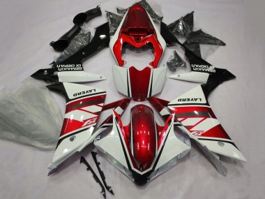 Best 2007-2008 Yamaha YZF 1000 R1 Motorcycle Fairings - White Red Black Layerd UK