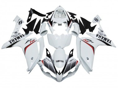 Best 2007-2008 Yamaha YZF 1000 R1 Motorcycle Fairings - White Red Black Stripe M1 UK