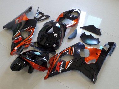 Best 2004-2005 Suzuki GSXR 600 / GSXR 750 Motorcycle Fairings - Glossy Black Orange UK