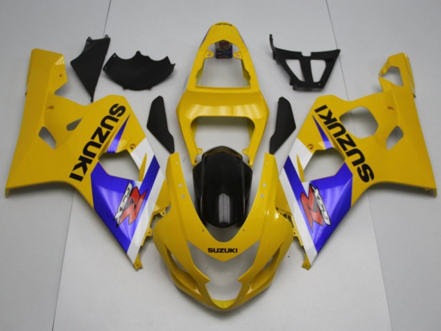2004-2005 Suzuki GSXR 600 / GSXR 750 Motorcycle Fairings - Yellow White Blue Black UK