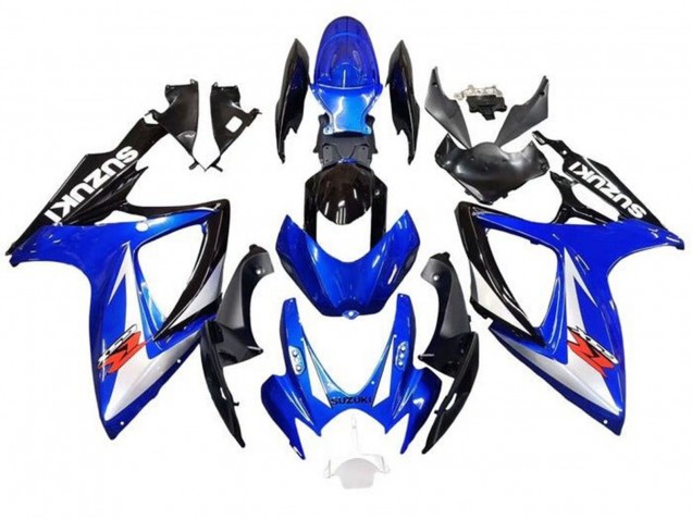2006-2007 Suzuki GSXR 600 / GSXR 750 Motorcycle Fairings - Blue White Black Red UK