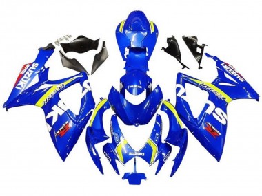 Best 2006-2007 Suzuki GSXR 600 / GSXR 750 Motorcycle Fairings - Blue White Yellow Red Ecstar UK