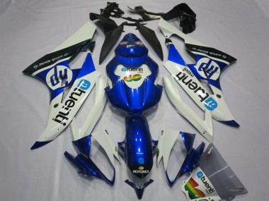 Best 2006-2007 Yamaha YZF R6 Motorcycle Fairings - White Blue Black UK