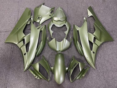 Best 2006-2007 Yamaha YZF R6 Motorcycle Fairings - Olive Green UK