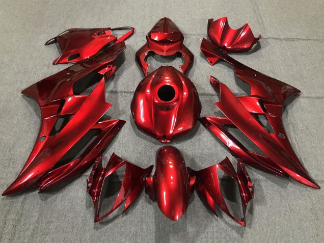 2006-2007 Yamaha YZF R6 Motorcycle Fairings - Red UK