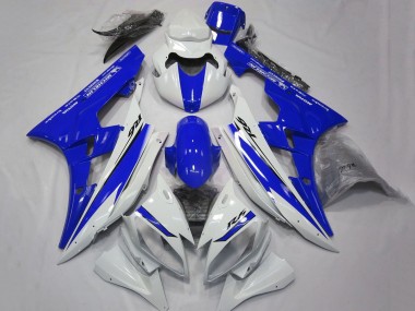 Best 2006-2007 Yamaha YZF R6 Motorcycle Fairings - White Blue Motul Michelin UK