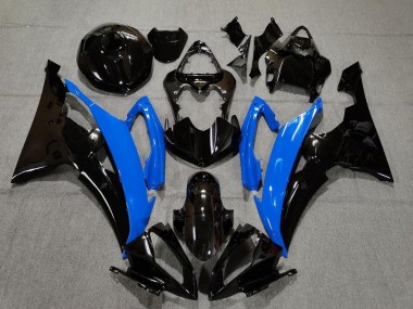 Best 2008-2016 Yamaha YZF R6 Motorcycle Fairings - Blue Glossy Black UK
