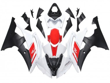 Best 2008-2016 Yamaha YZF R6 Motorcycle Fairing - White Red Matte Black UK