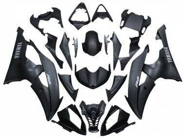 Best 2008-2016 Yamaha YZF R6 Motorcycle Fairings - Matte Black Silver Decals UK