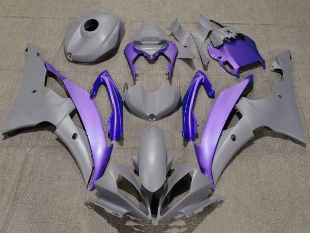 2008-2016 Yamaha YZF R6 Motorcycle Fairings - Grey Purple UK