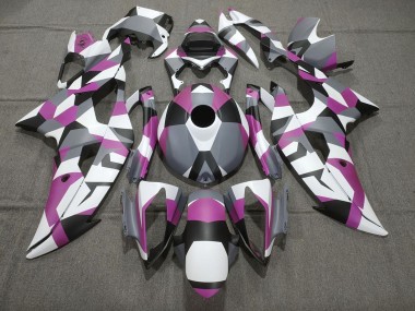 Best 2008-2016 Yamaha YZF R6 Motorcycle Fairings - White Pink Grey Black Camouflage UK