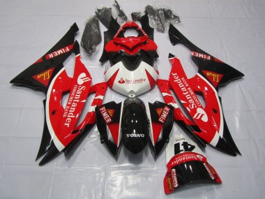 Best 2008-2016 Yamaha YZF R6 Motorcycle Fairings - White Red Black Santander UK