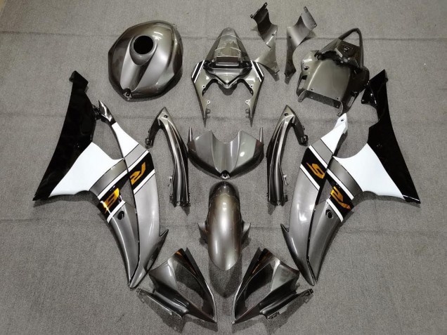 2008-2016 Yamaha YZF R6 Motorcycle Fairings - Silver White Gold Black UK