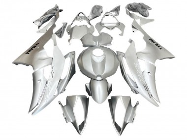 Best 2008-2016 Yamaha YZF R6 Motorcycle Fairings - Silver White UK