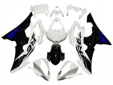Best 2008-2016 Yamaha YZF R6 Motorcycle Fairings - White Blue Glossy Black UK