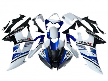 Best 2008-2016 Yamaha YZF R6 Motorcycle Fairings - White Blue Black YEC ENEOS Petronas Semakin Didepan UK