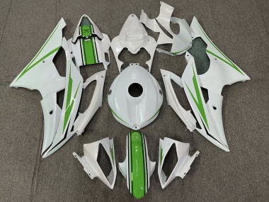 Best 2008-2016 Yamaha YZF R6 Motorcycle Fairing - White Green UK