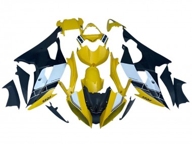 Best 2008-2016 Yamaha YZF R6 Motorcycle Fairings - Yellow White Black Stripe UK