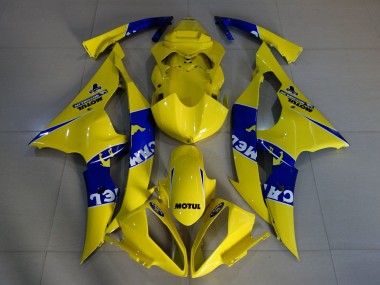 Best 2008-2016 Yamaha YZF R6 Motorcycle Fairings - Yellow Blue Camel Motul Michelin UK