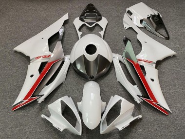 Best 2008-2016 Yamaha YZF R6 Motorcycle Fairings - Pearl White Red UK